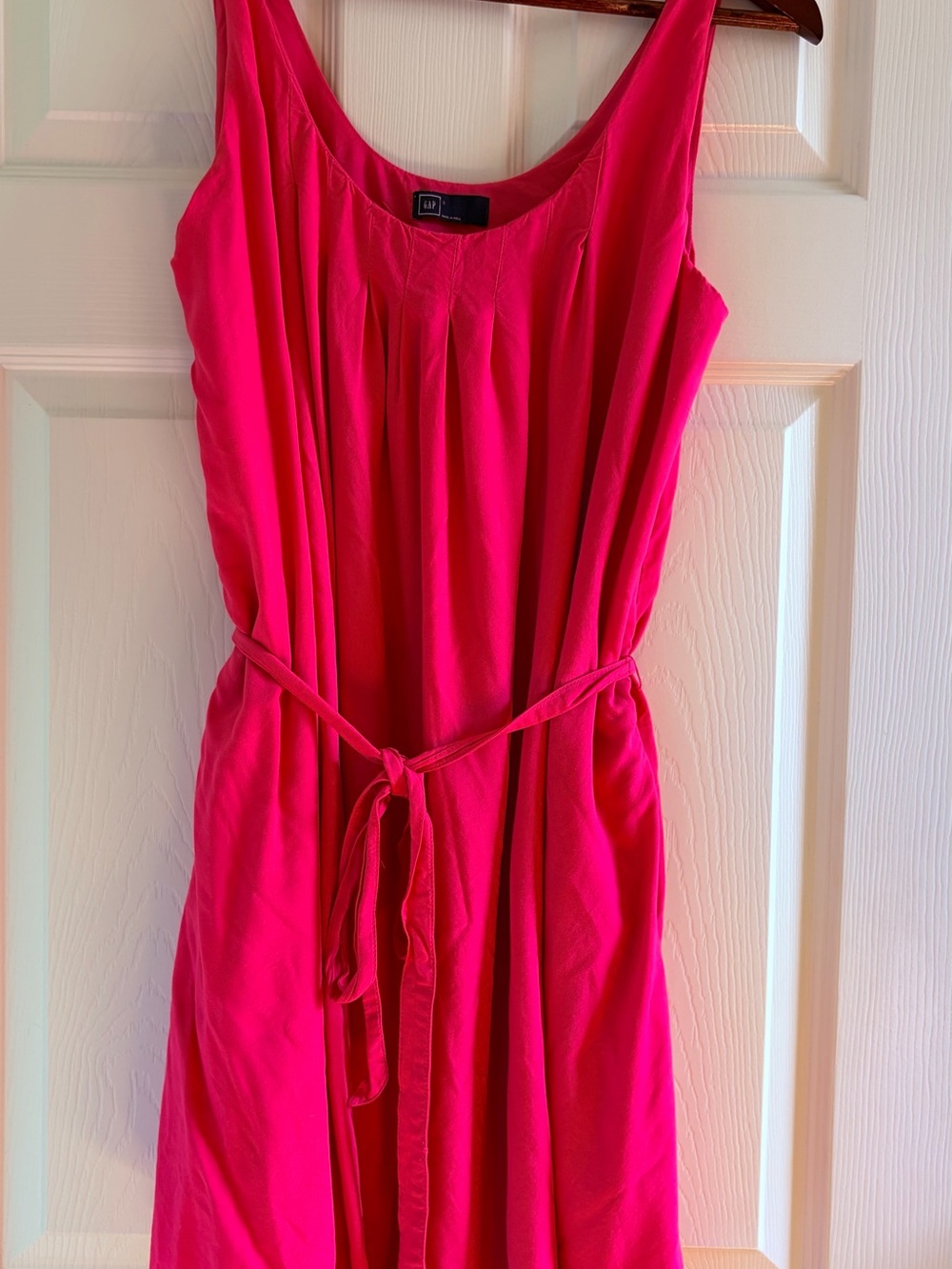 Gap Sleeveless Belted Pink Dress